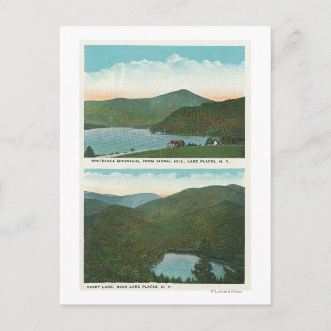Carte Postale Vue du mont Whiteface de Signal Hill, Heart (Devant)