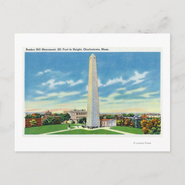 Carte Postale Vue du monument de Bunker Hill (Devant)