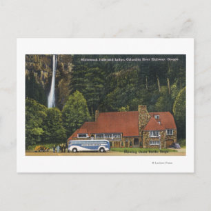 Carte Postale Vue du Multnomah Falls Lodge