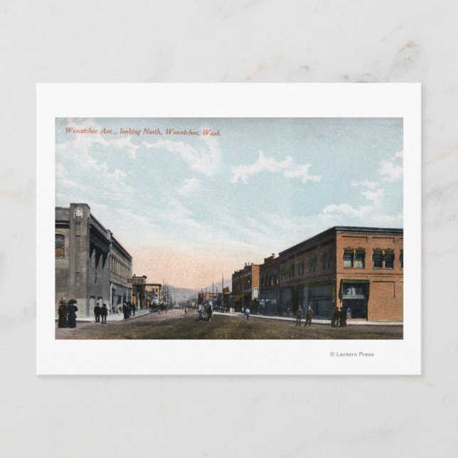 Carte Postale Vue du nord depuis Wenatchee Avenue (Devant)