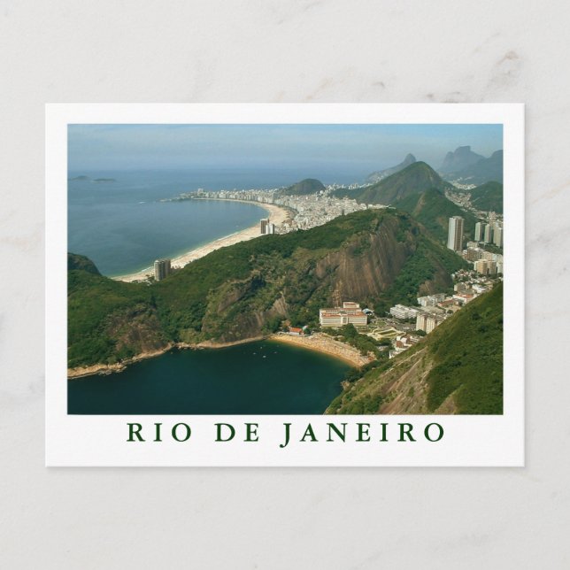 Carte postale "Vue du Pain de sucre, Rio de Janeir (Devant)