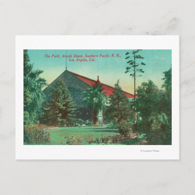 Carte Postale Vue du parc du dépôt d'arcade SP RR (Devant)