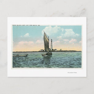 Carte Postale Vue du phare de Boon Island au large de York