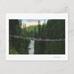 Carte Postale Vue du pont de suspension Capilano