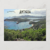 Vue du port anglais à Antigua