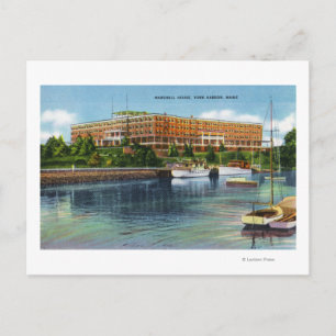 Carte Postale Vue du port de York de la Marshall House