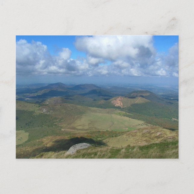Carte Postale Vue du Puy de Dôme (Devant)