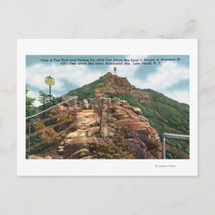 Carte Postale Vue du sentier de marche jusqu'au sommet