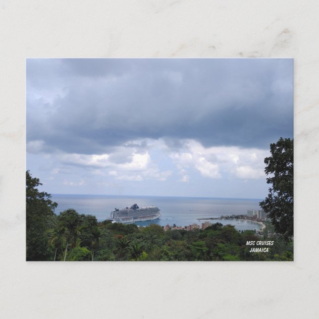 Carte Postale Vue du sommet de la montagne du MSC en Jamaïque (Devant)