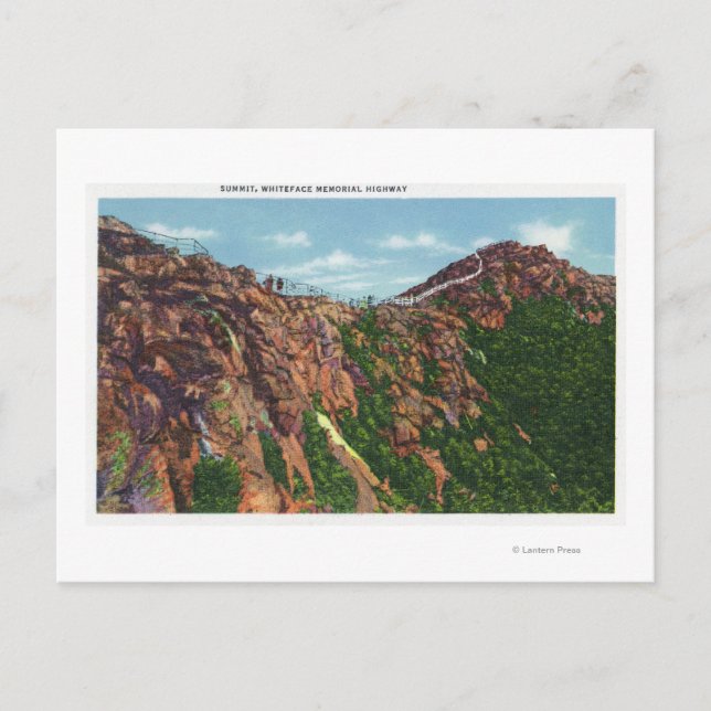 Carte Postale Vue du sommet du mont Whiteface (Devant)