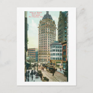 Carte Postale Vue du sud sur Kearny St depuis Post St
