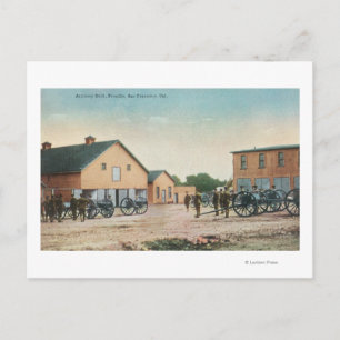 Carte Postale Vue d'un exercice d'artillerie au Presidio