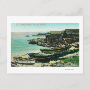 Carte Postale Vue d'un village de pêcheurs chinois