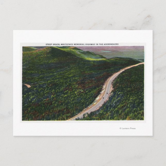 Carte Postale Vue d'une pente raide sur Memorial Hwy (Devant)