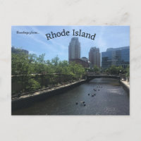 Vue d'une rivière sur l'île Rhode de Providence