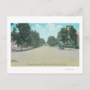 Carte Postale Vue d'une rue de résidenceGilroy, CA