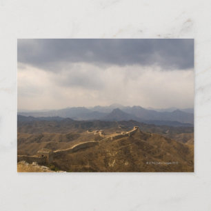 Carte Postale Vue d'une section de la Grande Muraille de Chine