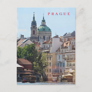 Carte postale vue église de Prague