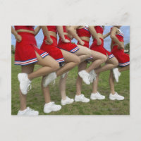 Vue en basse section d'un groupe de Cheerleaders