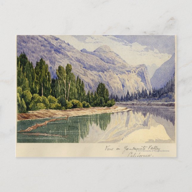 Carte Postale Vue en Yo-Semite Valley Californie (Devant)