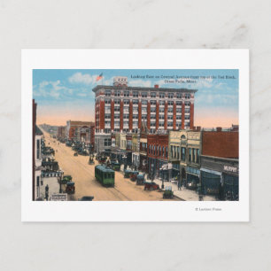 Carte Postale Vue Est de Central AvenueGreat Falls, MT