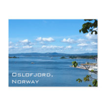 Vue estivale d'Oslofjord depuis Oslo, Norvège