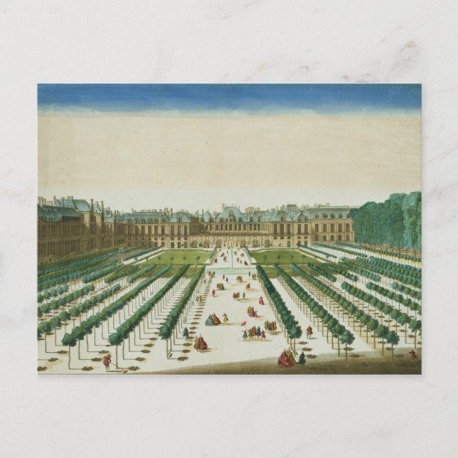 Carte Postale Vue et perspective du Palais Royal du (Devant)