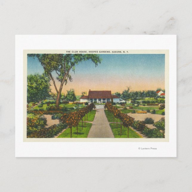 Carte Postale Vue extérieure de Hoopes Gardens Club House (Devant)