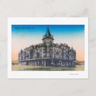 Carte Postale Vue extérieure de Hughes HotelFresno, CA
