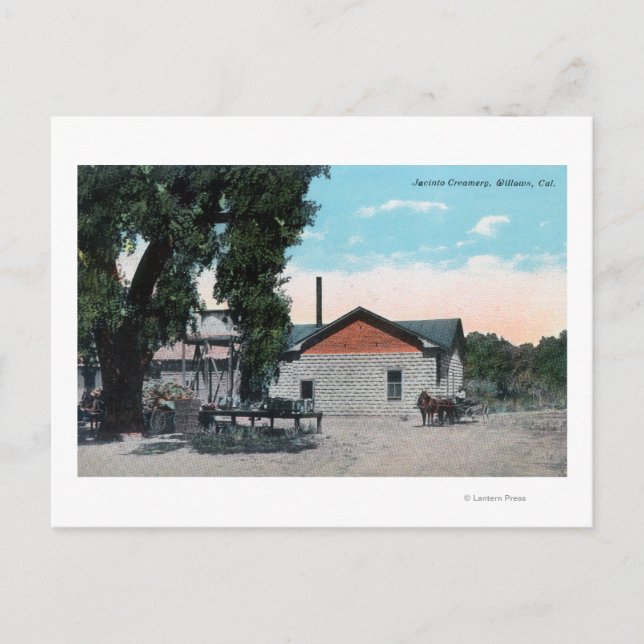 Carte Postale Vue extérieure de Jacinto CreameryWillows, CA (Devant)