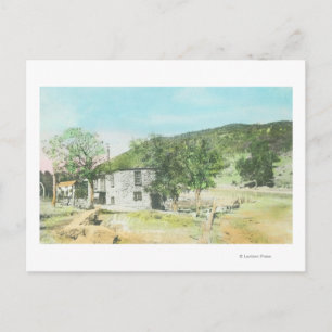 Carte Postale Vue extérieure de la laiterie des tillsLa Panza, C