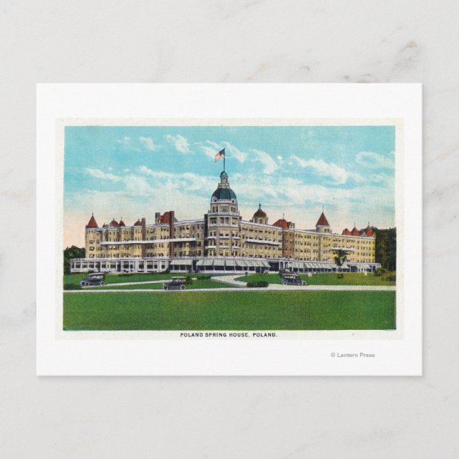 Carte Postale Vue extérieure de la maison de printemps de Pologn (Devant)