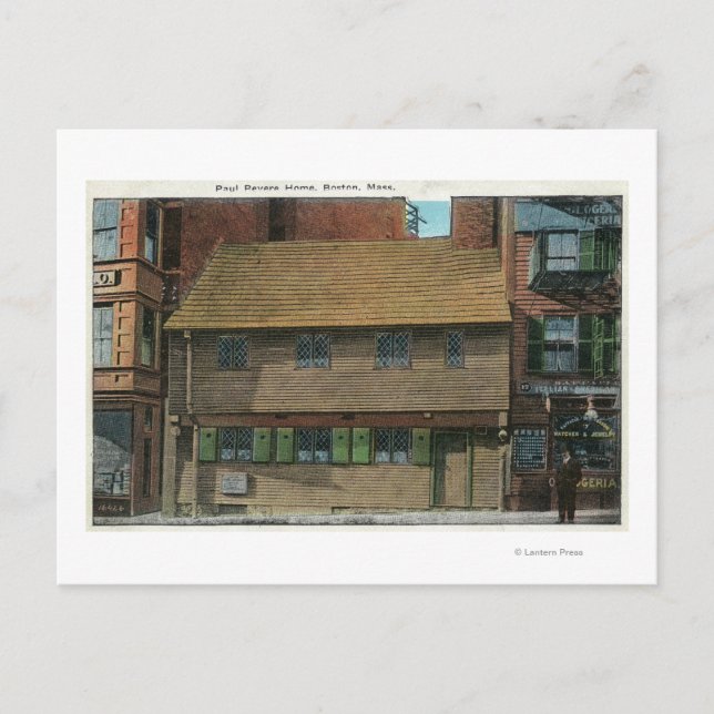 Carte Postale Vue extérieure de la maison Paul Revere # 3 (Devant)