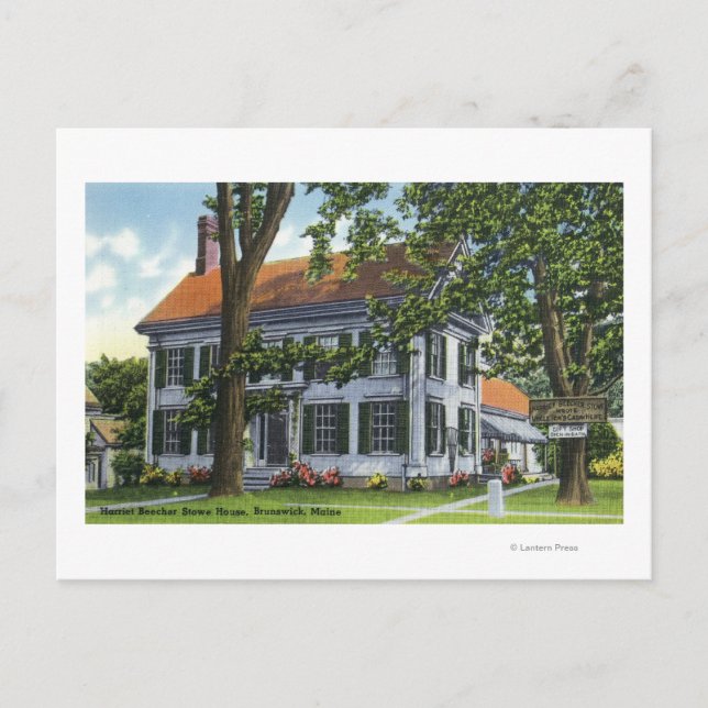 Carte Postale Vue extérieure de la maison Stowe Harriet Beecher (Devant)