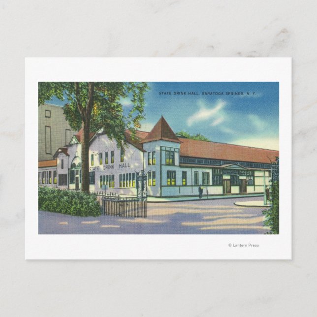 Carte Postale Vue extérieure de la salle de boisson de l'État (Devant)