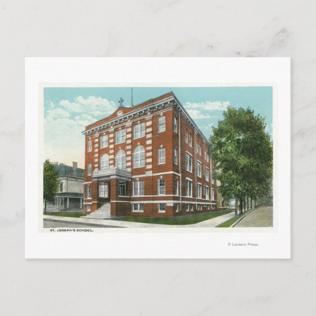Carte Postale Vue extérieure de l'école St. Joseph's (Devant)