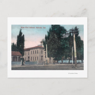 Carte Postale Vue extérieure de l'école West End