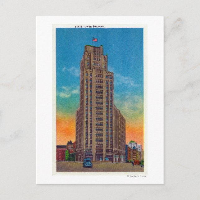 Carte Postale Vue extérieure de l'édifice de la tour d'état (Devant)