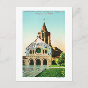 Carte Postale Vue extérieure de l'église Memorial à Stanford U
