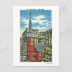 Carte Postale Vue extérieure de l'église Old South Church
