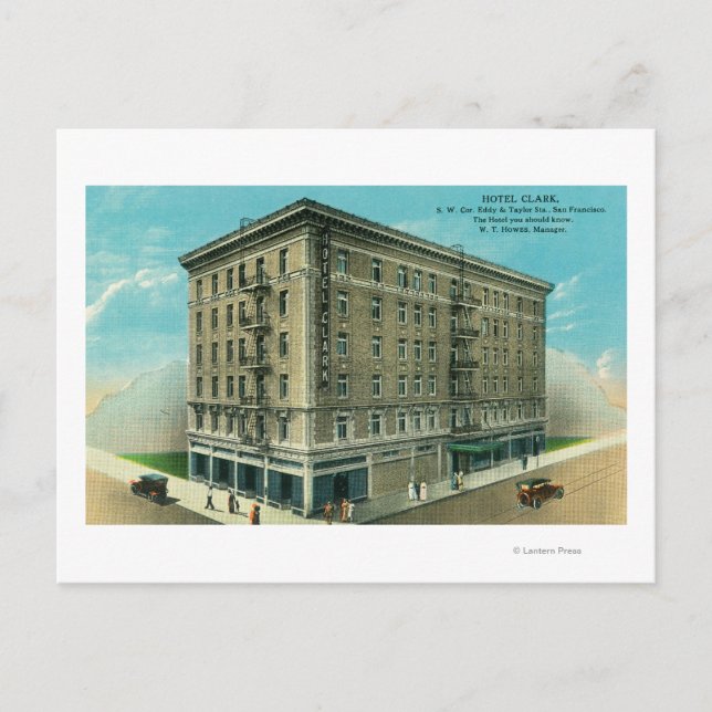 Carte Postale Vue extérieure de l'hôtel Clark (Devant)