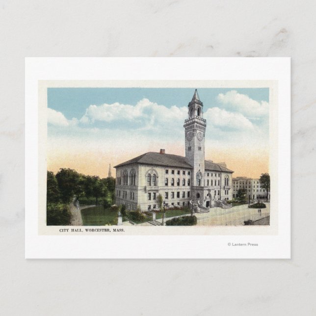Carte Postale Vue extérieure de l'hôtel de ville (Devant)