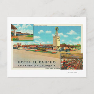 Carte Postale Vue extérieure de l'hôtel el Rancho