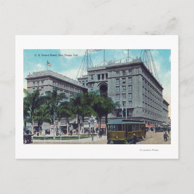 Carte Postale Vue extérieure de l'US Grant Hotel (Devant)