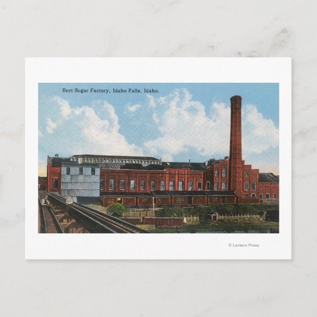 Carte Postale Vue extérieure de l'usine de sucre de betterave (Devant)