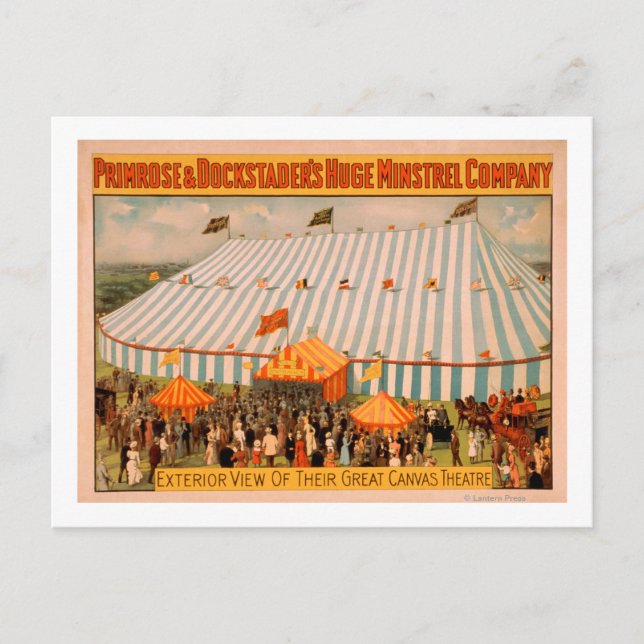 Carte Postale Vue extérieure de Minstrel sur l'immense théâtre e (Devant)