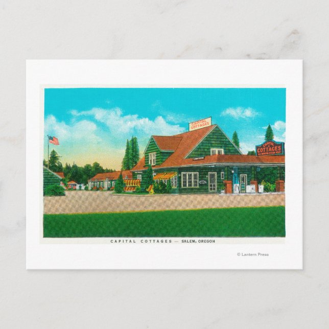 Carte Postale Vue extérieure des majusculesSalem, OU (Devant)