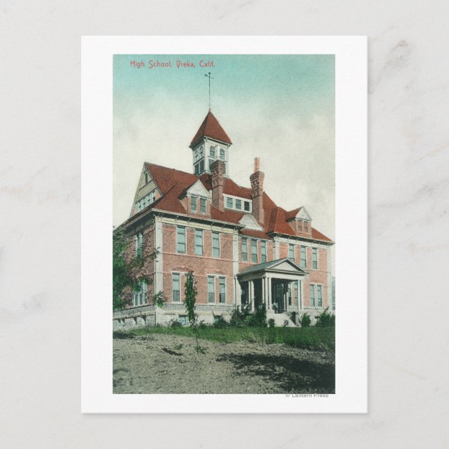 Carte Postale Vue extérieure du lycée Yreka, CA (Devant)