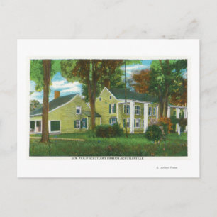 Carte Postale Vue extérieure du manoir du général Philip Schuyle