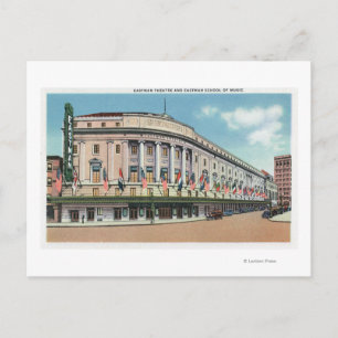 Carte Postale Vue extérieure du théâtre Eastman et de l'école de